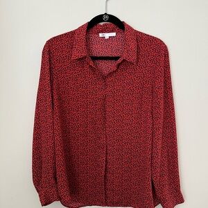 DR2 Red and Black Patterned Men's Shirt